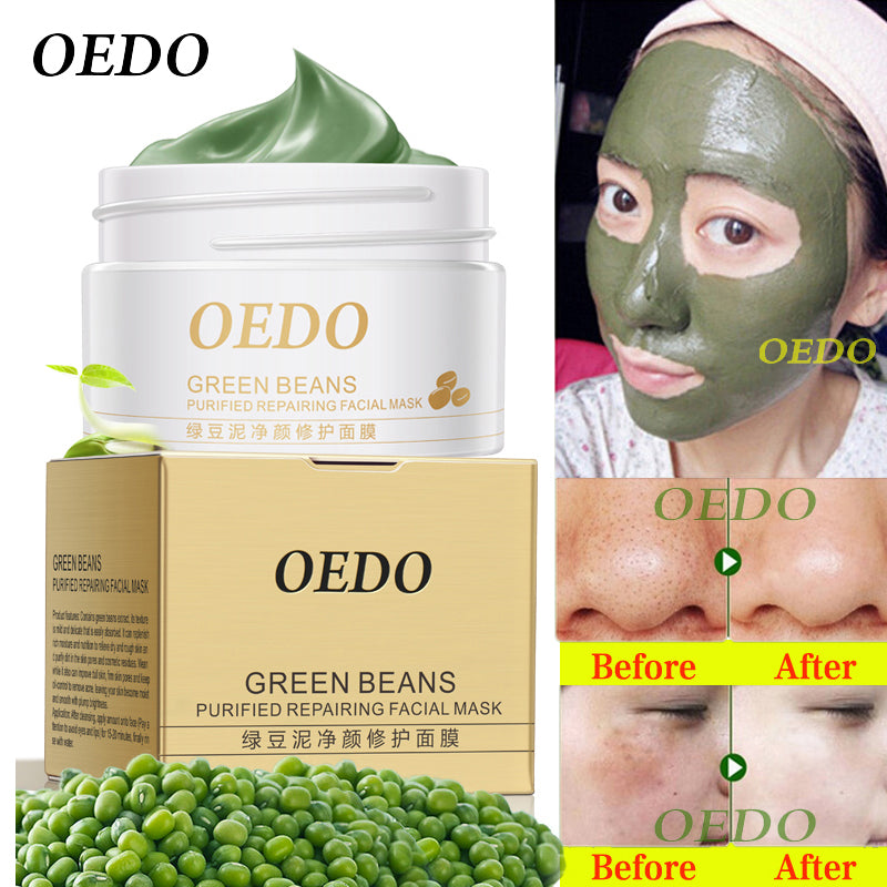 Hot Face Cleansing Mung Bean Mud Peeling Acne Blackhead Treatment Mask Remover Contractive Pore Whitening Hydrating Care Creams - yurionline