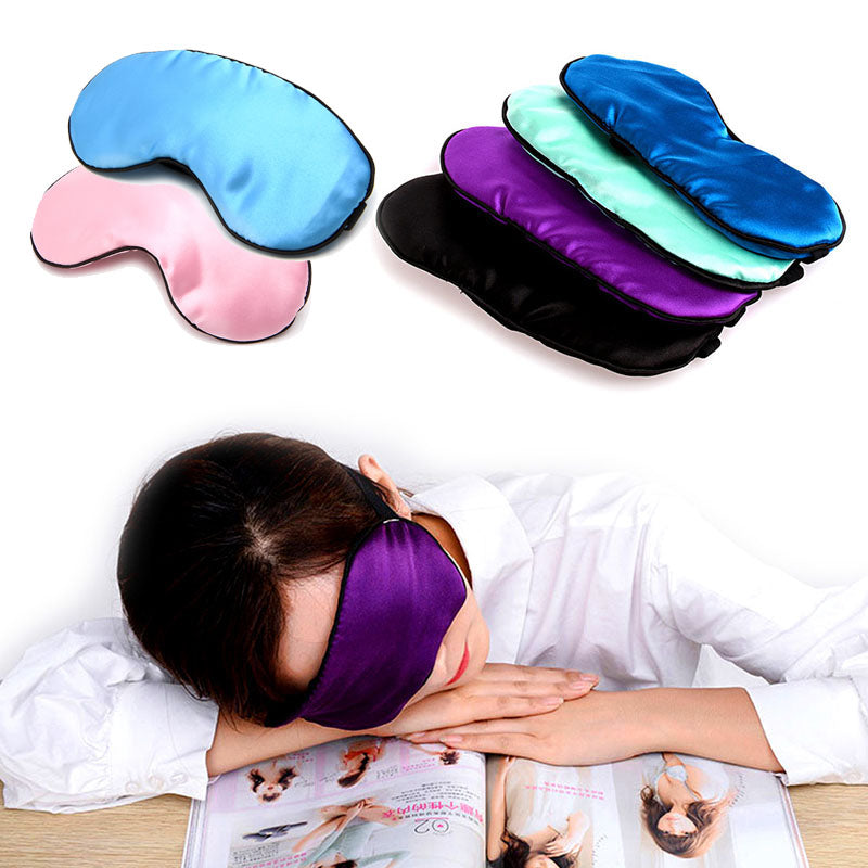 1PC New Pure Silk Sleep Eye Mask Padded Shade - yurionline