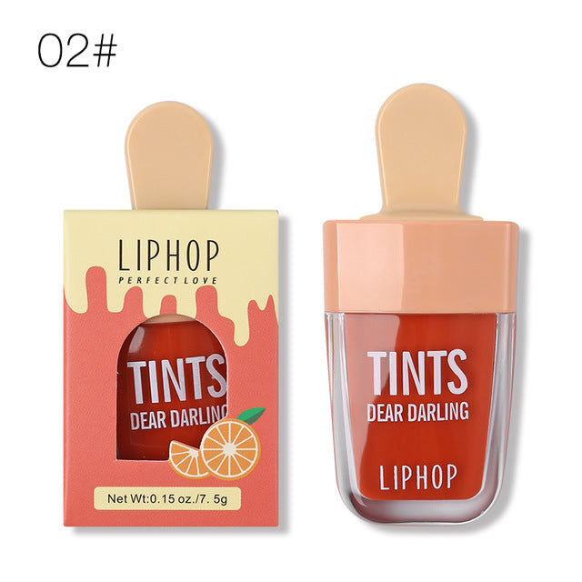LIPHOP ICE CREAM Long-Lasting Lip Tint 5 Colors Liquid Lipstick Batom Rouge A Levres Labial Matte Lip Gloss Sexy Tattoo Cosmetic - yurionline